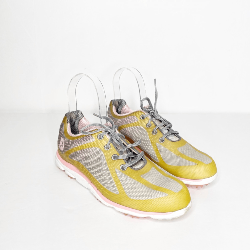 FootJoy 98000 Empower Pink Gradient Mesh Golf Spiked Cleats Shoes WOMEN'S 7